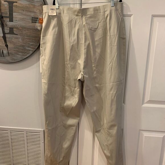 Cherokee Flat Front Stretch Pants sz 24W NWT - Picture 3 of 5